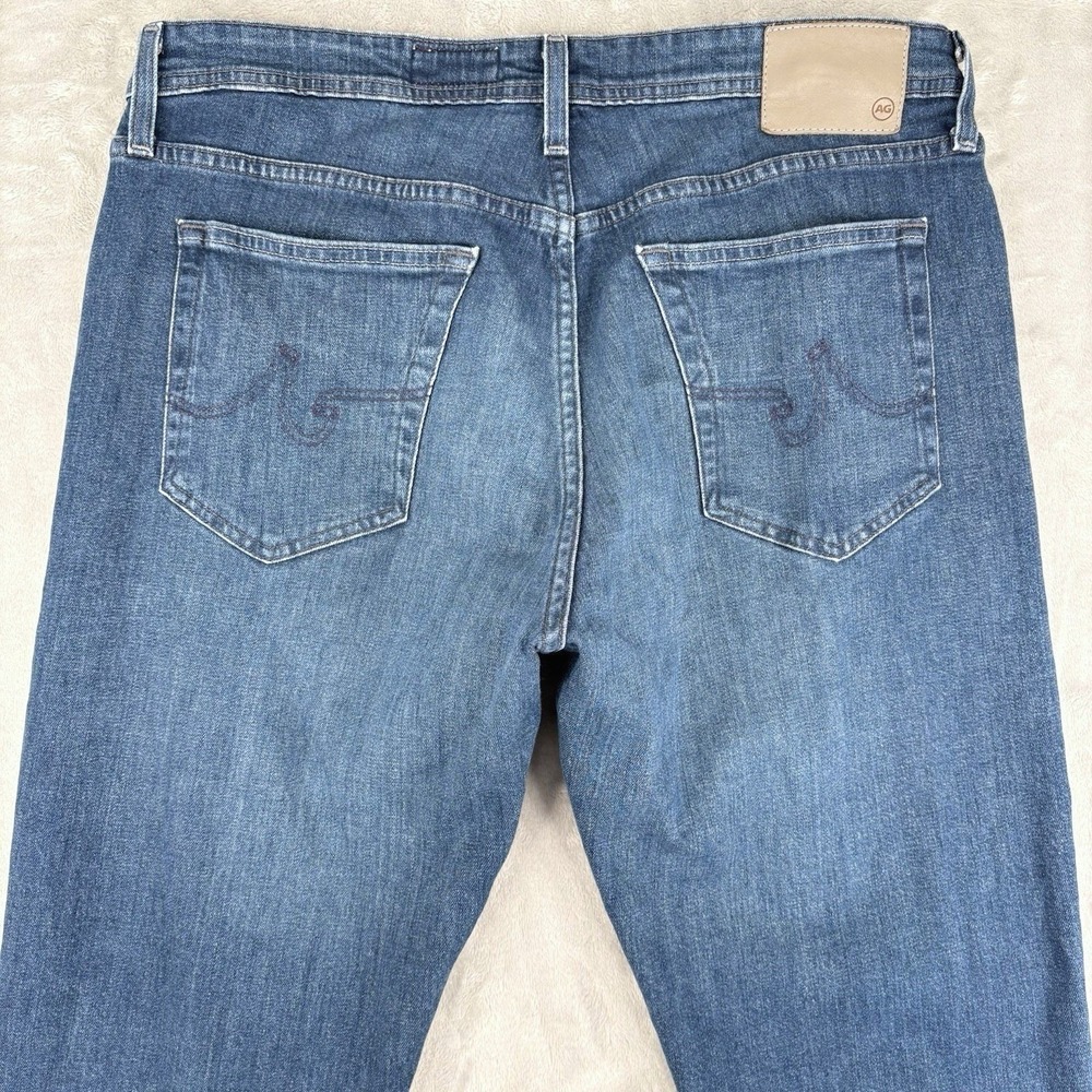 AG Adriano Goldschmied Graduate Tailored Leg Jeans Men's 36x34 (Fits 34x29) Blue